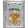 Image 1 : 1922 $20 MS64 PCGS. Choice and softly lustrous with a 