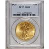 Image 1 : 1928 $20 MS66 PCGS. Orange accents enhance the eye app 