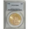 Image 1 : 1928 $20 MS66 PCGS. Peach-gold with traces of straw an 