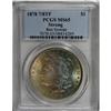 Image 1 : 1878 7/8TF S$1 Strong MS65 PCGS. VAM-37. Beautiful gol 