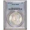 Image 1 : 1878-CC S$1 MS65 PCGS. A frosty Gem with exceptional e 
