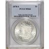 Image 1 : 1878-S S$1 MS66 PCGS. Light chestnut hues enrich the c 