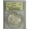 Image 1 : 1878-S S$1 MS66 PCGS. A heavy crescent of rainbow irid 