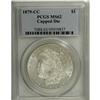 Image 3 : 1879-CC S$1 Capped Die MS62 PCGS. Both sides of this s 