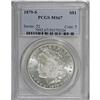 Image 1 : 1879-S S$1 MS67 PCGS. A crisply struck and flashy Supe 