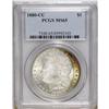 Image 1 : 1880-CC S$1 MS65 PCGS. Lustrous surfaces reveal an arc 