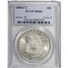 Image 1 : 1880-CC S$1 MS66 PCGS. VAM-10. 8/7 Dash and Doubled 8. 