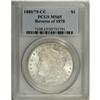 Image 1 : 1880/79-CC S$1 Reverse of 1878 MS65 PCGS. Lustrous, we 