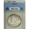 Image 1 : 1880-O S$1 MS64 ANACS. The 1880-O is scarce in MS64 an 