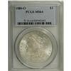 Image 1 : 1880-O S$1 MS64 PCGS. Frosty silver-gold surfaces with 