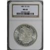 Image 1 : 1881-CC S$1 MS65 NGC. The frosty devices of this Gem g 