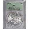 Image 1 : 1881-S S$1 MS67 PCGS. A hint of gold patina denies ful 