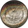 Image 2 : 1881-S S$1 MS68 S NGC. Cherry-red, lemon, lime-green, 