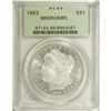 Image 1 : 1883 S$1 MS65 Deep Mirror Prooflike PCGS. Untoned with 