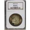 Image 3 : 1885-CC S$1 MS66 Prooflike NGC. Splendid cherry-red, a 