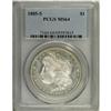 Image 1 : 1885-S S$1 MS64 PCGS. Choice with plenty of flash, tho 