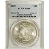 Image 1 : 1889 S$1 MS66 PCGS. Choice surfaces of satiny frost ch 