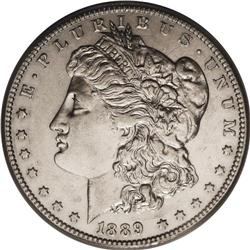 1889-CC S$1 AU50 PCGS. This is the key-date to the ser 