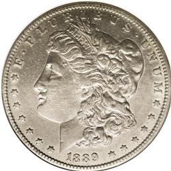 1889-CC S$1 --Cleaned--ANACS. AU53 Details. Slightly gl 
