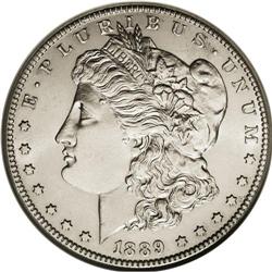 1889-CC S$1 --Cleaned--ANACS. AU58 Details. A well stru 
