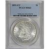 Image 1 : 1891-CC S$1 MS63 PCGS. VAM-3. A Top 100 Variety. This 