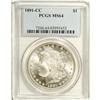 Image 1 : 1891-CC S$1 MS64 PCGS. A typically struck and highly l 