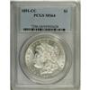 Image 1 : 1891-CC S$1 MS64 PCGS. Untoned with shimmering cartwhe 