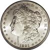 Image 1 : 1891-CC S$1 MS65 PCGS. This is a beautiful, smoothly l 