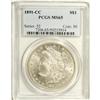 Image 3 : 1891-CC S$1 MS65 PCGS. Even though 1.6 million pieces 