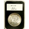 Image 1 : 1891-O S$1 MS64 NGC. Original NGC Black Holder. NGC on 