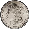 Image 1 : 1893-CC S$1 MS63 PCGS. Lustrous silver, untoned surfac 
