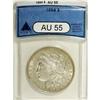 Image 3 : 1894 S$1 AU55 ANACS. Luster dominates all protected ar 