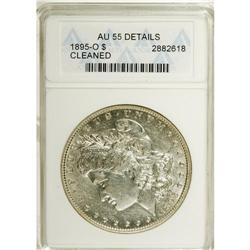 1895-O S$1 --Cleaned--ANACS. AU55 Details. A lightly ha 