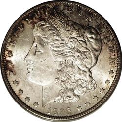 1895-S S$1 MS61 ANACS. An attractive example of this p 