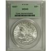 Image 1 : 1897 S$1 MS66 PCGS. Frosty, well-struck silver-white s 