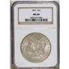 Image 1 : 1901 S$1 MS60 NGC. Softly lustrous with mottled gray-g 