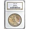 Image 1 : 1923 S$1 MS65 S NGC. The swirls of magenta, lemon-yel 