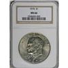 Image 1 : 1974 $1 MS66 NGC. Faint gold toning graces this splend 
