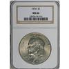 Image 1 : 1974 $1 MS66 NGC. An almond-gold Premium Gem with dazz 