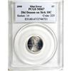Image 1 : 2000 1C --Double Denomination on a Struck Dime--MS67 PC 