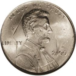 2000 1C Lincoln Cent--Struck on a 2000-P Dime--MS68 NG 