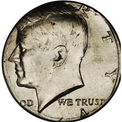 1964 50C Kennedy Half--Struck on a 25C Planchet--MS63 