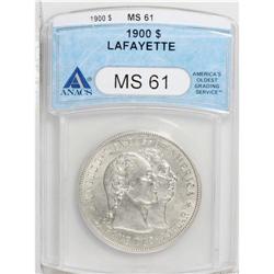 1900 S$1 Lafayette Dollar MS61 ANACS. A softly lustrou 