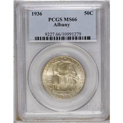 1936 50C Albany MS66 PCGS. A lovely example of the Ger 