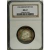 Image 1 : 1936 50C Bridgeport MS67 NGC. Violet, peach, and golde 