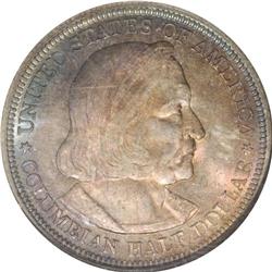 1892 50C Columbian MS67 NGC. The 89 in the date is lig 