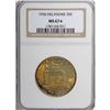 Image 1 : 1936 50C Delaware MS67 S NGC. Varying hues of emerald 