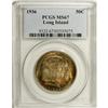 Image 3 : 1936 50C Long Island MS67 PCGS. The obverse displays a 