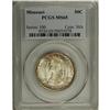 Image 3 : 1921 50C Missouri MS65 PCGS. Delicate khaki-gold patin 