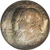 Image 1 : 1923-S 50C Monroe MS65 PCGS. Gold-green, orange, and p 